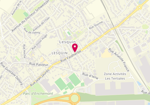 Plan de Lesquin Ville, 59 Rue Faidherbe, 59810 Lesquin