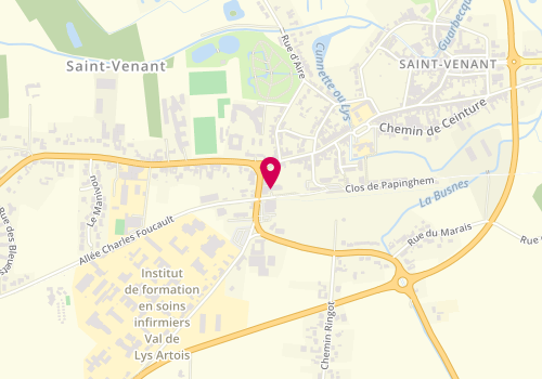 Plan de St Venant, 17 A Rue du Faubourg, 62350 Saint-Venant
