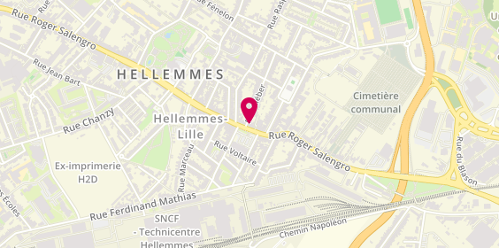Plan de CIC, 263 Rue Roger Salengro, 59260 Lille