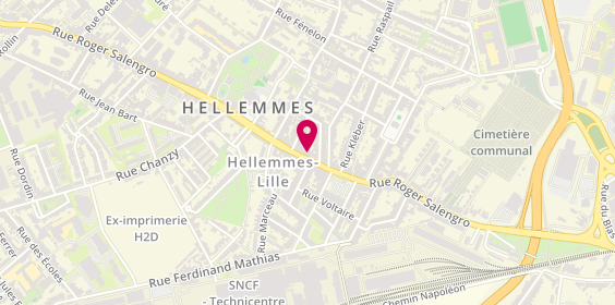 Plan de Agence Lille Hellemmes, 233 Rue Roger Salengro, 59260 Lille