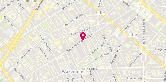Plan de Société Générale, 237 Rue Léon Gambetta, 59000 Lille