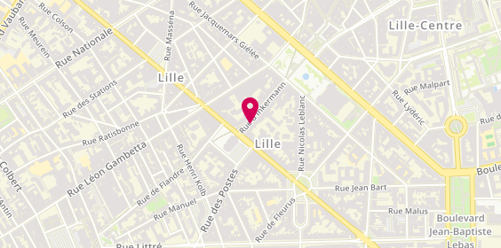 Plan de Ace Crédit Immobilier, 45 Rue d'Inkermann, 59000 Lille