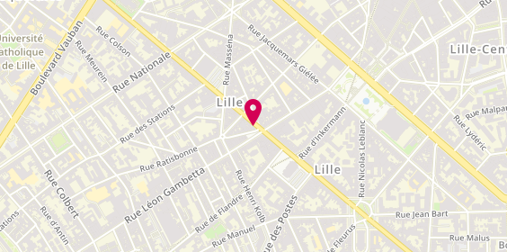 Plan de Lcl le Crédit Lyonnais, 188 T
Rue Solférino, 59800 Lille