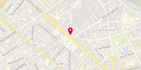 Plan de Bureau du Personnel, 4 place Richebé, 59000 Lille