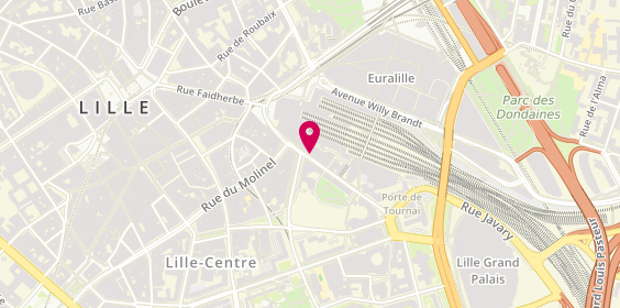 Plan de Car Nord de France, Le Conex 27 Rue Tournai, 59800 Lille