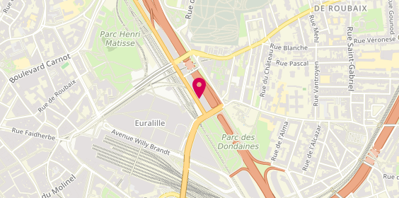 Plan de Being Lille, Axe Europe Euralille 179 Boulevard Turin, 59777 Lille