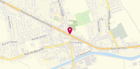 Plan de BNP Paribas - Estaires, 9 Rue du Général de Gaulle, 59940 Estaires