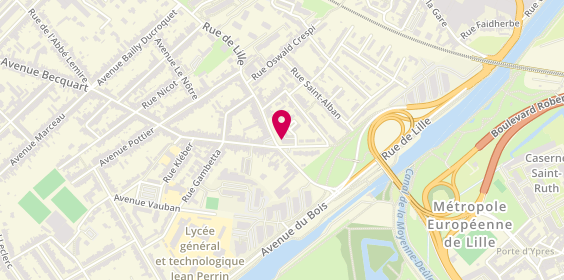 Plan de Crédit Mutuel, 265 Rue de Lille, 59130 Lambersart