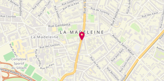 Plan de MACIF, 154 Rue du Général de Gaulle, 59110 La Madeleine