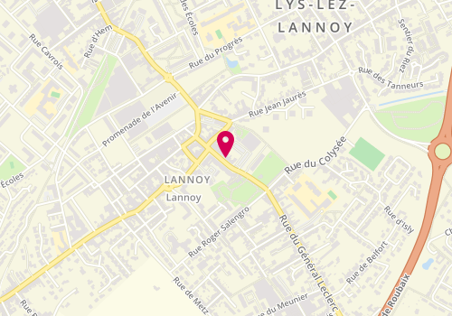 Plan de Lannoy, 17 Rue de Tournai, 59390 Lannoy