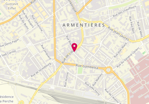 Plan de LCL Banque et assurance, 45 Rue de Lille, 59280 Armentières