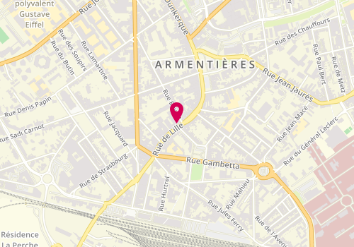 Plan de BNP Paribas - Armentieres, 50 Rue de Lille, 59280 Armentières