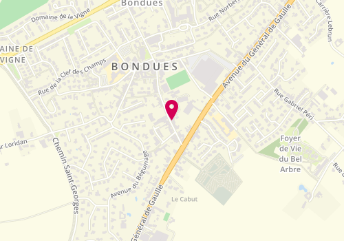 Plan de BNP Paribas - Bondues, 20 Rue du Bosquiel, 59910 Bondues