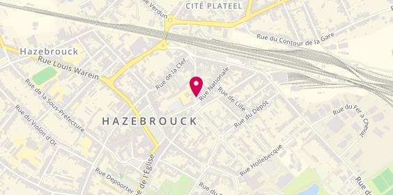 Plan de Hazebrouck Nationale, 1 Rue Nationale, 59190 Hazebrouck