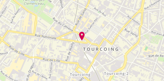 Plan de Agence Tourcoing Centre, 36 Rue Nationale, 59200 Tourcoing