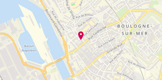 Plan de Banque Populaire du Nord, 87 Rue Adolphe Thiers, 62200 Boulogne-sur-Mer