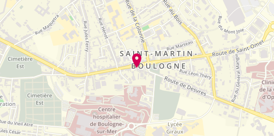 Plan de Agence de Saint Martin Les Boulogne, 6 Route de Desvres, 62280 Saint-Martin-Boulogne