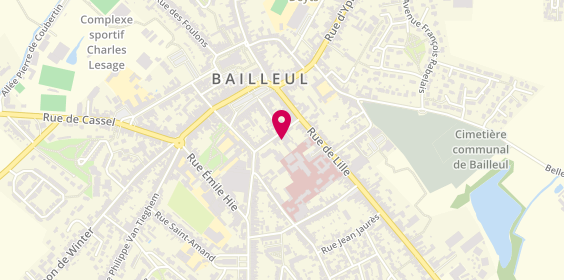 Plan de Agence Bailleul, 5 Rue Edmond de Coussemacker, 59270 Bailleul