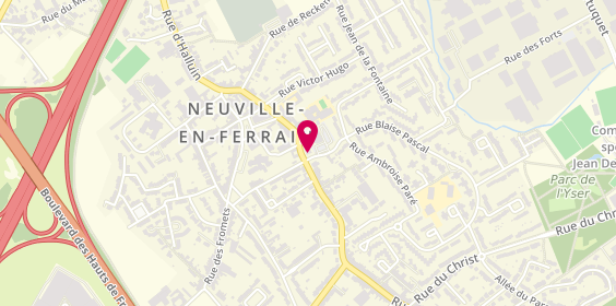 Plan de Agence Neuville en Ferrain, 1 Rue Blaise Pascal, 59960 Neuville-en-Ferrain