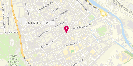 Plan de St Omer, 91 Rue Carnot, 62500 Saint-Omer