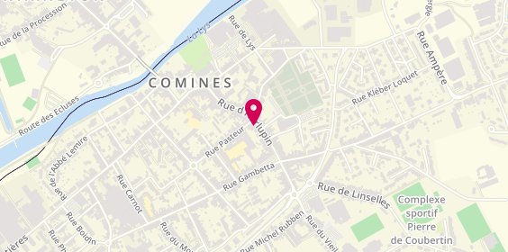 Plan de Agence Comines, 64 Rue d'Hurlupin, 59560 Comines