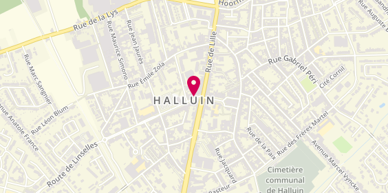 Plan de Halluin Bousbecque, 10 Rue Marthe Nollet, 59250 Halluin