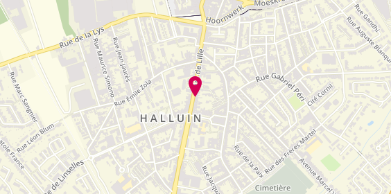 Plan de BNP Paribas - Halluin, 69 Rue de Lille, 59250 Halluin