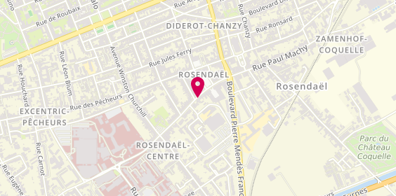 Plan de Agence Rosendael, 1344 avenue de Rosendaël Jacques Collache, 59240 Dunkerque
