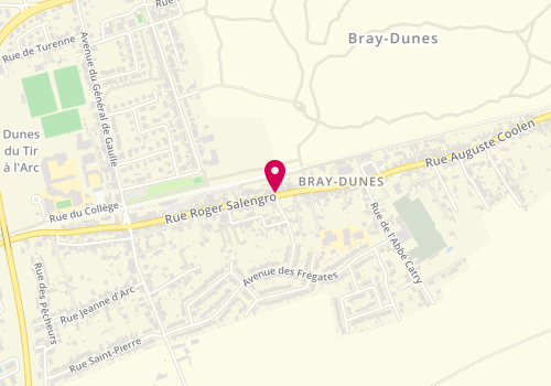 Plan de Caisse de Crédit Mutuel de Bray-Dunes, 71 Rue Roger Salengro, 59123 Bray-Dunes